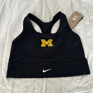 NWT Nike university of Michigan sports bra